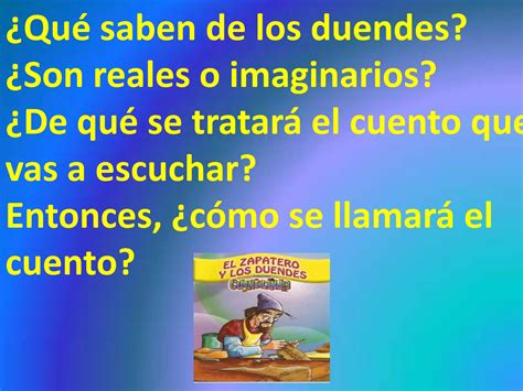 Cuento El Zapatero Y Los Duendes Ppt