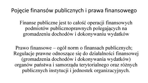 Finanse publiczne i prawo finansowe wykład ppt pobierz