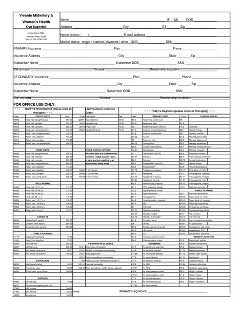 Free Printable Superbill Templates Pdf Psychotherapy Speech And Physical Therapy