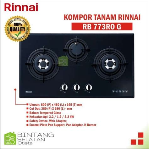 Jual KOMPOR TANAM RINNAI RB773RO RB 773RO G TIGA TUNGKU Di Seller