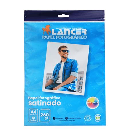 Papel Fotogr Fico Satinado A Lancer Gr Funda Unidades