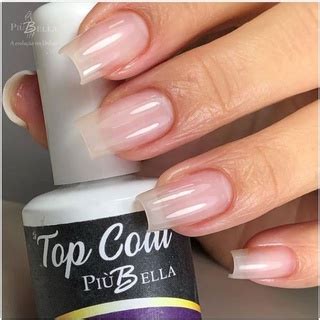 TOP COAT PIU BELLA FINALIZADOR EXTRA BRILHO 15 ML PARA ALONGAMENTO DE