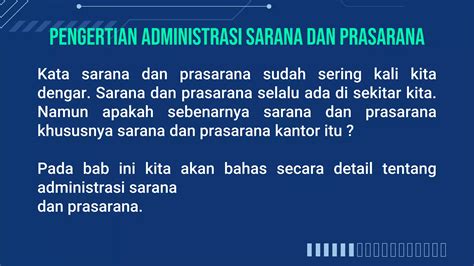 PENGERTIAN ADMINISTRASI SARANA DAN PRASARANA PPT