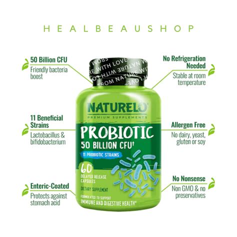 Jual Naturelo 50 Billion Cfu Probiotic Probiotik 11 Strain 60caps Ori