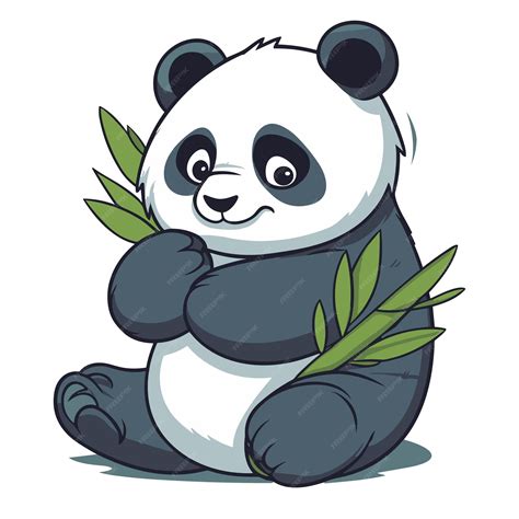 Panda Hug Bamboo Cartoon Tshirt And Mug Design Graphic Illustration