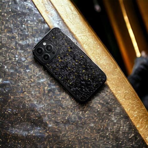 Forged Carbon Fiber Iphone Case Gold Forged Carbon Conceptz