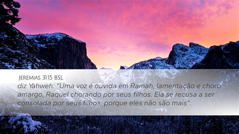 Jeremias Bsl Desktop Wallpaper Diz Yahweh Uma Voz Ouvida Em