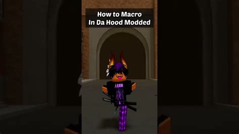 How to MACRO on DA HOOD MODDED (EASY) - YouTube