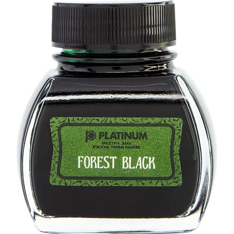 Platinum Classic Forest Black Ink Bottle 60ml Pen Boutique Ltd