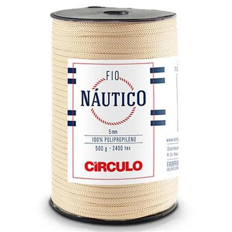 Fio Náutico Círculo 5mm 500g 208 Metros 1074 Creme Elo7