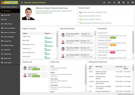 How To See Student Dashboard Smart School School Management System