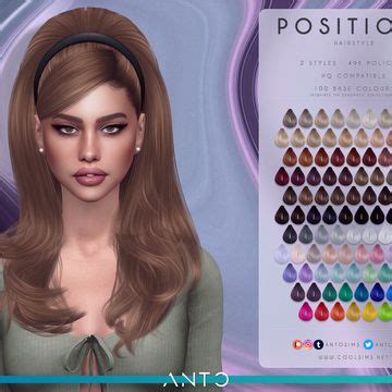 Positions Hairstyle Requires The Chromatic Collection Sims