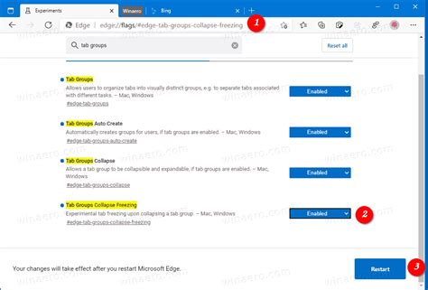 Enable Tab Groups Auto Create And Collapse In Microsoft Edge