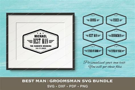 Best Man SVG Bundle Vector Clipart SVG PNG PDF DXF File