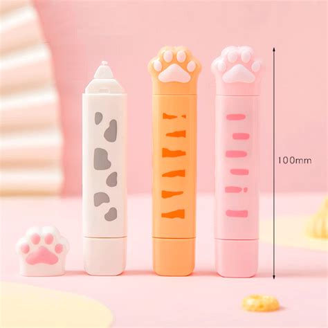 2 In 1 Cat Paw Correction And Glue Tape Roller Kawaii Pen Shop