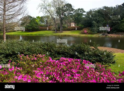 Usa Alabama Mobile Bellingrath Gardens And Home Mirror Lake Stock