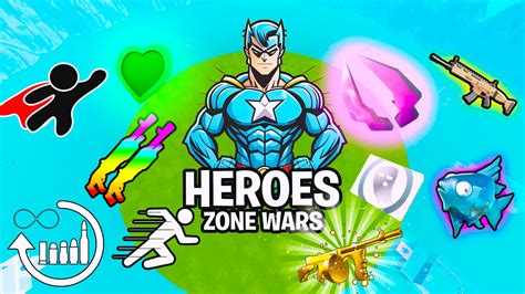 🌀heroes Zone Wars🌀 Update 1930 2245 9671 By Creativebuilds Fortnite Creative Map Code