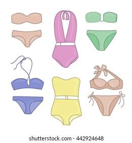 Vector Panties Set Four Types Women Stock Vector Royalty Free