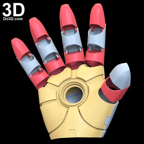 Universal Iron Man Glove with Hinges for MK 2 ~ MK 45 | 3D Printable Model #N19 | Do3D