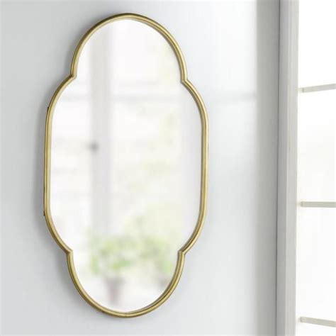 Stylewell Medium Ornate Gold Classic Accent Mirror In H X In W