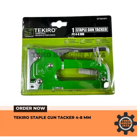 Jual Tekiro Staple Gun Tacker 4 8 Mm Shopee Indonesia