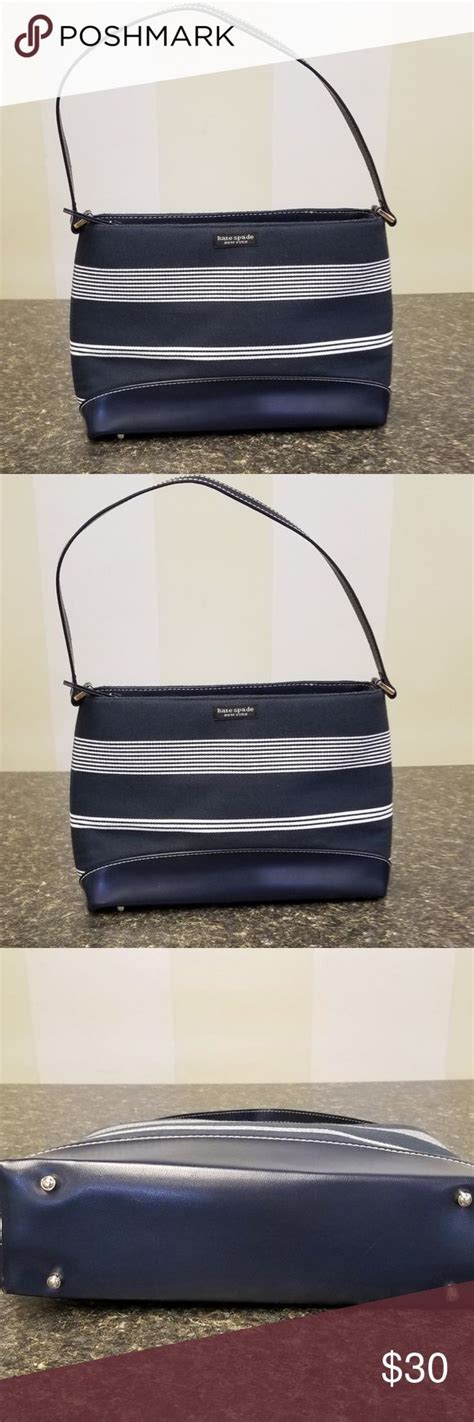 Kate Spade Navy Blue Stripe White Bag White Bag Kate Spade Kate