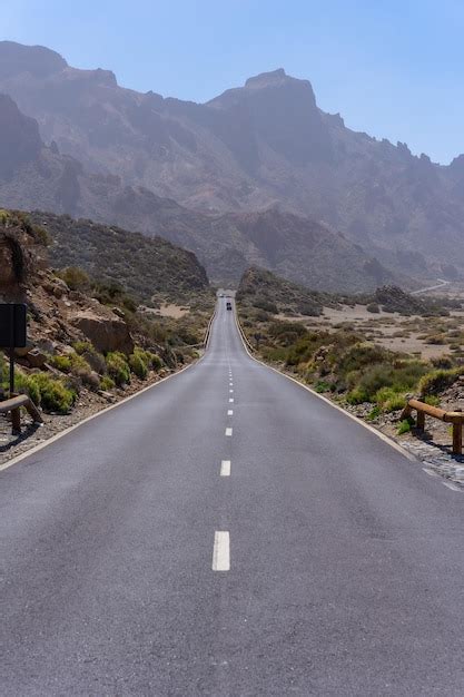 Hermosa Carretera Junto Al Mirador Llano De Ucanca En El Parque Natural