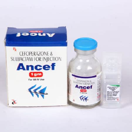 ancef cefoperazone sulbactam foir injection aingo pharma private