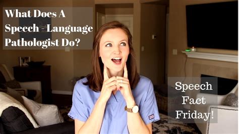 What Does A Speech Language Pathologist Do Speech Fact Friday Youtube