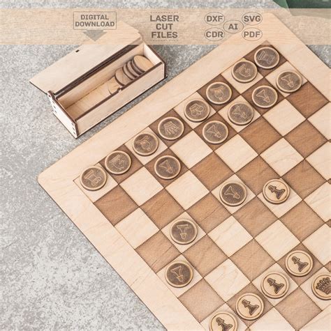 Chess Table Pattern Chess Laser Cut Chess Table Svg Chess Svg Chess