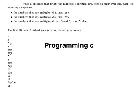 Solved Write A Program That Prints The Numbers 1 Through Worksheets Library