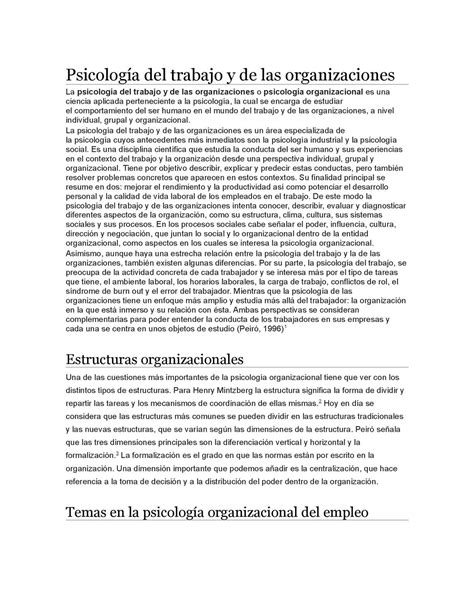 Calaméo Psicología Del Trabajo Y De Las Organizaciones