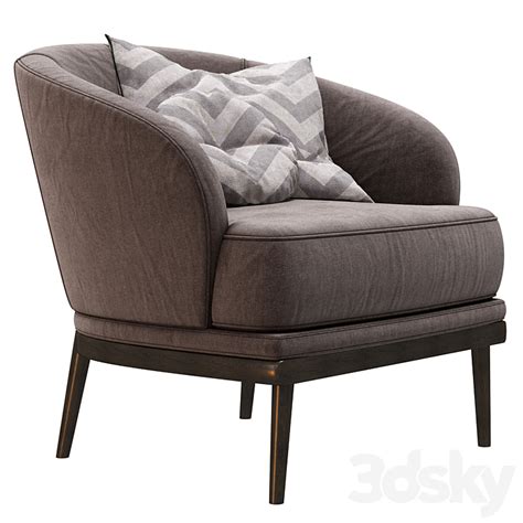 Ruth Armchair By Domkapa Arm Chair 3D Model