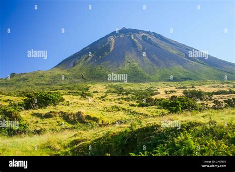pico mountain  pico island azores stock photo alamy