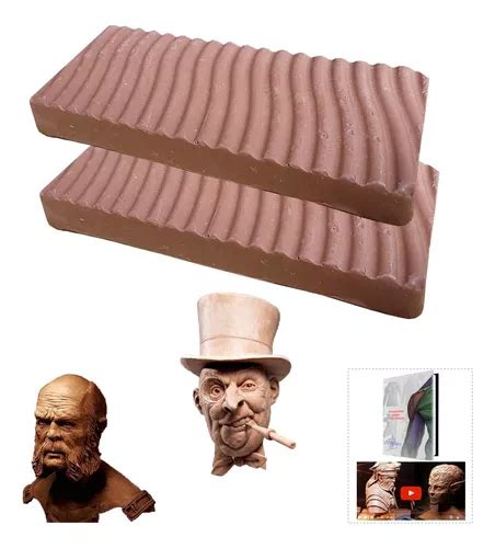 Massa Clay Profissional Dimclay Para Escultura 1kg Brindes Frete grátis