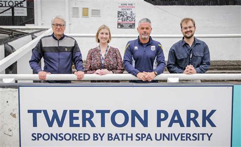 University Launches New Partnership With Bath City Football Club Bath