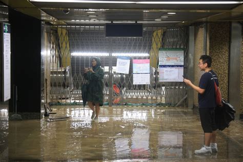 香港遭遇世紀暴雨黃大仙一商場地下全層被淹沒 社會 香港中通社