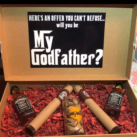 Godfather Proposal Box Etsy