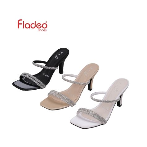 Jual Fladeo J Ldfh Ms Sandal Slide Hak Wanita Heels Slipper