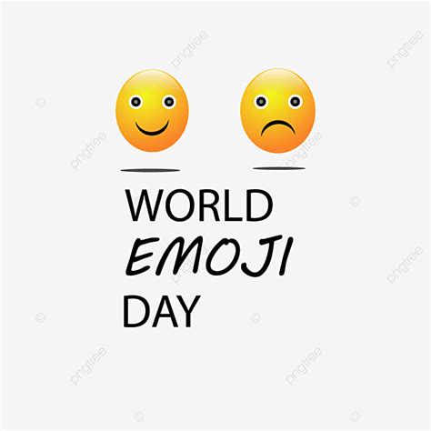 World Emoji Day Vector Illustration Emoji Cartooon Cheerful Png And