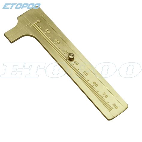 Measure Measurement Tool Single Double Scale Mini Solid Brass Sliding