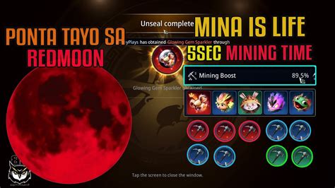 Mining Boost Sec Mining Time Mina Is Life Lets Go To Redmoon