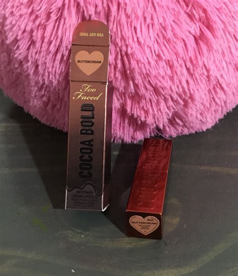 Too Faced Cocoa Bold Em Power Cream Lipstick Buttercream New 💯authentic A1 Ebay