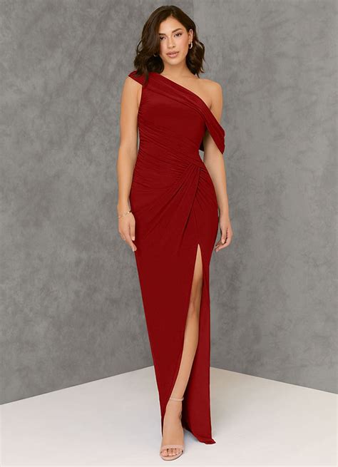 Azazie Rorie Scarlet Bridesmaid Dresses Azazie