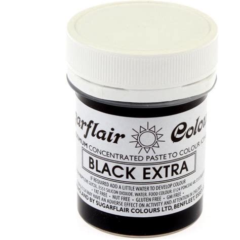 Sugarflair Black Extra Concentrated Strong Paste Gel Colouring