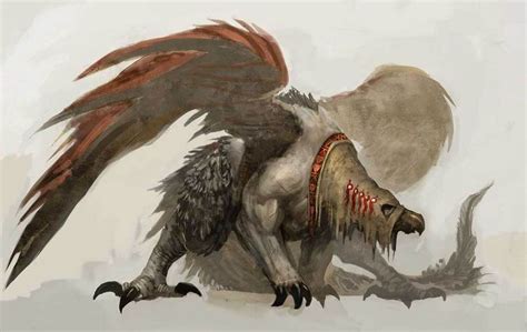 Harpy Dog Monster - Characters & Art - Guild Wars Nightfall | Fantasy ...