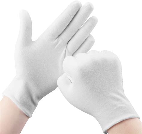 Cotton Gloves 30 Pcs White Cotton Gloves For Dry Hands