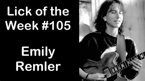 Lick Of The Week 105 Emily Remler Ii V I Lick Youtube