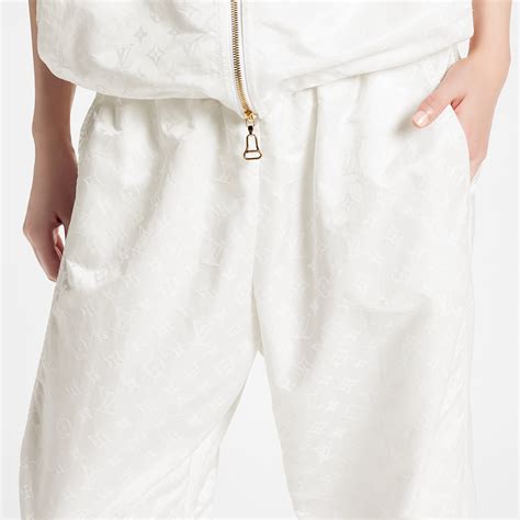 Shiny Monogram Cropped Jogging Pants Ready To Wear Louis Vuitton