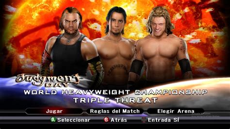 TRIPLE THREAT Jeff Hardy Vs CM Punk Vs Edge Smackdown Vs Raw 2009